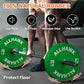 Colorful Olympic Bumper Plates, 2-inch Stainless Steel Insert, Virgin Rubber Weight Plate Set for Barbell Weight Lifting and Strength Training Home Gym