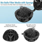 500 Pieces Bio Filter Balls Black Bio Balls for Aquarium Filter Pond Filter 1.02 Inch Internal Bioballs Filter Media with 5 Pieces Aquarium Filter Media Bags Mesh Bags with Zipper for Fish Tank Pond