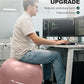 Trideer Yoga Ball – Anti-Burst Exercise Ball for Pregnancy, Office, Birthing, Stretching & Core Workout – Home Gym & Therapy