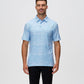 Esabel.C Jacquard Golf Shirts for Men Moisture Wicking Short Sleeve Performance Dry Fit Active Mens Polo Shirts