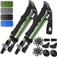 Premium Foldable Hiking Poles by USA Brand - Adjustable, Lightweight Trekking Poles Made of Aircraft Aluminum, Metal Flip Locks & Comfortable Real Cork and EVA Foam Grips