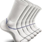 BULLIANT Compression Socks for Men 6Pairs, Athletic Crew Socks Cushioned For Men Sports Running-Arch Support