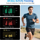 Pedometer Watch No APP/Phone Required, Waterproof Fitness Tracker Watch with Heart Rate Monitor, Large Screen with Pedometer, Sleep Tracking, Calories & Step Counter, Smart Watches for Women Men