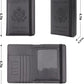 Melsbrinna Rfid Passport Holder for Travel women/Men, Cute Passport Wallet Rfid Blocking Card Slots, Rfid Passport Cover/CaseTravel Wallet, Passport Book Holder (1, Black3)