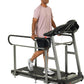 Senior Fitness Treadmill, 400 lb Capacity, Safe Design with Full-Length Rails, Low Step-Up Height, 0.2–4 MPH Motorized Walking Treadmill for Elderly, Recovery & Home Exercise