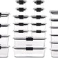 Rubbermaid Brilliance BPA Free 44-Piece Food Storage Containers Set Airtight Leak-Proof with Lids for Meal Prep Lunch and Leftovers