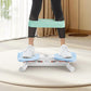 Waist Twister Ab Machine, 300 lbs Capacity Exercise Twist Board with Resistance Bands, Core Trainer Belly Fat Burner, Noiseless Waist Sculptor with Foot Massage