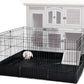 GUTINNEEN Rabbit Pet Playpen Bunny Run Extension Indoor Small Animal Pen (Playpen Only)