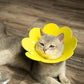 3-Pack Cat Recovery Collar - Sunflower Neck Cone, Anti-Licking, Prevents Biting & Scratching (Pink, Orange, Yellow) (M)