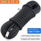 X XBEN Outdoor Climbing Rope 10M(32ft) 20M(64ft) 30M(96ft) 50M(160ft) 70M(230ft) 152M(500FT) 352M(1000FT) Static Rock Climbing Rope for Escape Rope Ice Climbing Equipment Fire Rescue Parachute