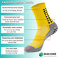 2 Set Anti-Slip Grip Soccer Socks with Shin Guard Sleeves, Sports Athletic Socks for Men Women