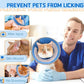 Breathable Air Mesh Cat Cone Collar Soft to Stop Licking, Adjustable, Foldable Lightweight Kitten Cones After Surgery Recovery for Cats & Kittens (Blue, S)
