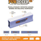 FurDozer X3 PRO Pet Hair Remover & Auto Detailing Tool - Cat & Dog Hair Remover for Carpet, Cars, Couch, Bedding, & Furniture - Reusable Pet Hair Removal Tool for Fur & Lint, 5" (Purple, 2-Pack)