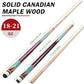 Pool Cue, 4 Pcs Pool Cue Stick 18 19 20 21 oz 4 Sets Cue Sticks 58 inch Pool Cues Adult Canadian Maple Wood Billiard Stick