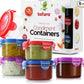 Salad Dressing Container to go, 6 Pack | 2.7 Oz. Dressing Containers for Lunch Box | Small Containers with Lids | Dip Containers for Lunch Box | Condiment Containers with Lids, Leakproof, BPA Free