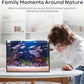 2.6 Gallon Glass Fish Tank Cube, Small Aquarium Fish Bowl for Betta Goldfish Snails Shrimp Aquatic Planting, Easy to Maintain Ultra Clear Rimless Design for Desktop Small Spaces