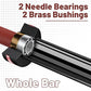 Olympic Barbell 45lb (20kg) - 7ft Bearing Spin Bar for Weightlifting and Strength Training,Ceramic Coating,500 LBS Capacity,28mm High Whip,Fits 2" Plates,for Home Gym