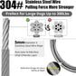 jenico Dog Tie Out Cable - 25ft Dog Lead for Yard - Heavy Duty Dog Chain with Shock Spring - Outdoor Tether Leash for Small Large Dogs Up to 500 lbs