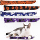 EXPAWLORER Halloween Cat Toys, 4 pcs Soft Pillow Catnip Toys with Bells Inside, Interactive Bite Resistant Fish Shape Kicker Toys for Indoor Kitten Playing
