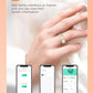 Ladies Smart Ring for Women Health Ring Blood Pressure Heart Rate Monitor Sleep Tracker Fitness Tracker Calories Step Counter Pedometer Gesture Control Waterproof Compatible with iOS Android Phones