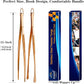 JETKONG 2 Pcs 12-Inch Kitchen Tweezers Cooking Tweezer Tongs Stainless Steel Long Food Tweezers (Rose Gold)