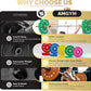 2 Inch Bumper Plates，10-500lbs，Barbell Rubber Olympic Weight Plates Set for Home Gym, Strength Training & Weight Lifting, Multiple Options Colors