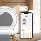 Self Cleaning Litter Box,Automatic Cat Litter Box for Multiple Cats,Robot with APP Control,Dual Safety Protection,Odor-Free Waste Disposal Includes Trash Bags,White