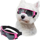 Lesypet Dog Sunglasses Small Breed, Dog Goggles for Small Dogs Windproof Anti-UV Glasses for Dogs Outdoor Eye Protection, Pink