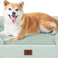 EHEYCIGA Orthopedic Large Dog Bed, Waterproof Memory Foam, Non-Slip Bottom, Sage Green, 36"L x 27"W x 6.5"Th