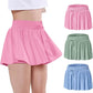 EXARUS Girls Butterfly Shorts Flowy Dance Skirt Cheer Skorts Athletic Tween Clothes Teen Preppy Outfits Flutter Kids
