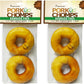 Pork Chomps Roasted Pork Skin Dog Chews, 3-inch Donuts, 2 Count (Pack of 2)