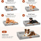 Orthopedic Dog Beds Large Sized Dog, 3 Inch Memory Foam Pet Bed for Medium and Large Dogs, Washable Removable Cover, Nonskid Bottom, Waterproof, 41x27 Inches XL Light Grey