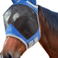 Harrison Howard CareMaster Pro Luminous Fine Mesh UV-Proof Fleece Padding Fly Mask Half Face Aquamarine (XL; Extra Full)