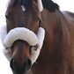 ECP Equine Comfort Products Merino Sheepskin Halter Fleece Set for Horses, 100% Natural Wool, Chafe Protection, Breathable Relief & Cushioned Comfort, Machine Washable, 9-Piece Set, White