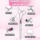 Kenchii Love Dog Grooming Scissors, 8 Inch Straight Shears, Dog Scissors for Grooming, Professional Pet Grooming Scissors, Heavy Duty, Durable and Sharp