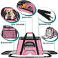 PetAmi Airline Approved Pet Carrier for Cat, Soft Sided Dog Carrier for Small Dogs, Cat Travel Supplies Accessories for Indoor Cats, Ventilated Pet Carrying Bag Medium Large Kitten Puppy, Small Pink