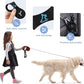 PuppyDoggy Dog Poop Bag Holder for Leash Waste Bag Carrier Dog Poop Bag Dispenser for Walking Running Bicycle Accessory 4 Pieces (Black + Mixed Blue)