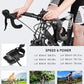 Bike Trainer, Magnetic Bicycle Stationary Stand for Indoor Exercise Riding, 26-29" & 700C Wheels, Quick Release Skewer & Front Wheel Riser Block Included
