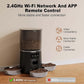 3-Cat Automatic Pet Feeder, 6L WiFi Cat Food Dispenser with APP Control, 1-10 Meal Programmable, Voice Recorder, Smart Alerts, Stainless Steel Bowls for Cats and Small Dogs (Black)
