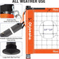 Portable Outdoor Volleyball Net Set System for Backyard Beach with Heavy Duty Poles, Durable Net, PU Volleyball & Pump, Carry Bag