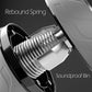 Abdominal Wheel Roller with Resistance Spring, 14.6"W Automatic Rebound Exercise Strength-Training Roller, Core Work-out Fitness Wheels with Knee Pad