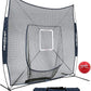 PowerNet Baseball Softball Practice Net 7x7 with Baseball Accessories for Practice Pitching, Batting & Fielding, Ball Caddy, Weighted Baseballs, Tee