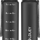 OLDLEY 32 oz Water Bottle, Motivational Water Bottle with Time Marker, Sports Water Bottle With Strap, Leakproof & BPA Free Large Water Bottles for School, Gym, Travel, Outdoor, Tritan,Black