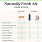 Azuna Air Freshener & Odor Eliminator for Strong Odor | 4 Room Kit Includes (4) 8 oz. Empty Luxe Glass Jars & 24oz Gel | Refill with Tea Tree Essential Oil | Natural Scent | Last 60-90 Days