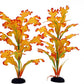 2-Pack 12 Inch Aquarium Silk Aquarium Plants, Artificial Plastic Plant for Small Tank, Goldfish, Fish Hides (Yellow, 12 Inch)