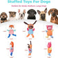 3pcs Dog Squeaky Toys, Plush Stuffed Puppy Chew Toy for Extended Play, Interactive Toys Gifts for Small Medium Large Chewer Dogs, Pet Toy Bulk to Keep Them Busy(Dog&Fox&Pig)