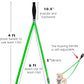 PetBonus Two Point Control Dog Leash, Works with No Pull Harnesses, No Tangle Training Leashes, Soft Padded and Reflective Walking Lead, Converts to Single Lead for Medium Large Dogs (Grass Green)