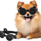 Lesypet Dog Sunglasses Small Breed, Dog Goggles for Small Dogs Eye Protection Windproof Doggie Glasses for Outdoor Driving Hiking UV Protection, Black