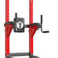 sogesfurniture Adjustable Dip Stands Assistive Trainer for Home Gym - 10-Level Height Wall-Saving Pull Up Bar, Dual Training Stands for Dip Push Up & Core Workout, Heavy Duty Steel Frame