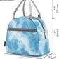 FlowFly Insulated Lunch Cooler Bag - Tote Bag Organizer for Women/Men, Tie Dye